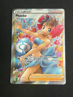 Pokemon Phoebe Ultra Rare Full Art 161 - 2021 Battle Styles NM - Image 1