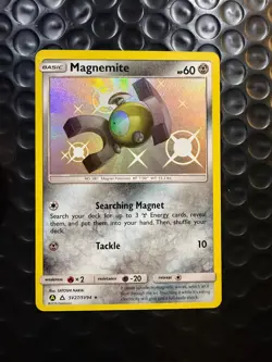Pokemon Magnemite Shiny Rare SV27 - 2019 Hidden Fates Shiny Vault NM - Image 1