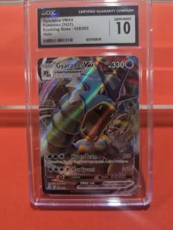 POKEMON 2021 Evolving Skies Full Art GYARADOS Vmax #029 PSA 10 Gem Mint RARE 2 - Image 1