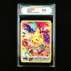 TQG 9.5 Mint+ 2023 Pokemon ENG Pikachu #SWSH-CZ F 160/159 SR - Image 1