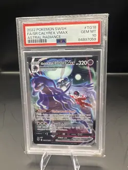Shadow Rider Calyrex VMAX TG18/TG30 PSA 10 Pokemon Astral Radiance - Image 1