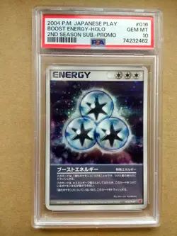 2004 POKEMON JPN PLAY PROMO 2ND SEASON SUBSCRIPTION BOOST ENERGY-HOLO PSA 10 - Image 1