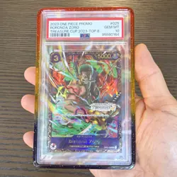 2023 ONE PIECE PROMOS TREASURE CUP 2023-TOP 8 #025 RORONOA ZORO PSA 10 - Image 1