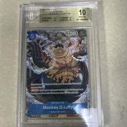 Monkey.D.Luffy - OP11-058 (TR) OP11-058 TREASURE Beckett BGS 10 Pristine OP13 - Image 1
