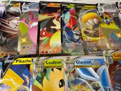 19x Pokemon TCG Oversized Jumbo Card Lot Charizard V. Vstar V Union Meowth Vmax - Image 5