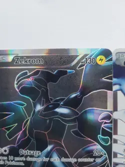 Pokemon TCG Reshiram 113/114 Zekrom 114/114 Black and White Holo Card Full Art - Image 5