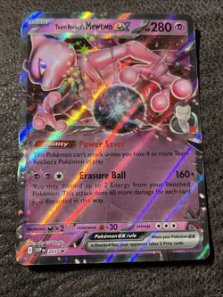 Team Rocket's Mewtwo ex 205 Sv: Scarlet & Violet Promo Cards Holo - Image 1