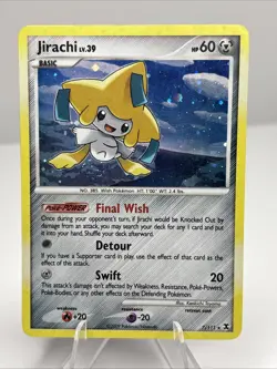 Jirachi Lv. 39 7/111 Holo Rare Rising Rivals Pokemon TCG 2009 Card Lp/mp - Image 1
