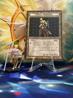 Yugioh Dungeon Dice Monsters DDM Mystic Horseman Figure + Card B1-05 - Image 1