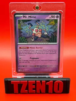 Mr. Mime #122/165 SV: Scarlet & Violet 151 Holo Rare Pokemon Card NM - Image 1
