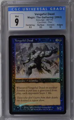VENGEFUL DEAD Scourge Foil C CGC 9 MTG [Nostalgium] - Image 1