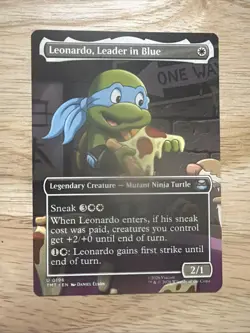 Leonardo, Leader in Blue (Borderless) Teenage Mutant Ninja Turtles Regular NM - Image 1