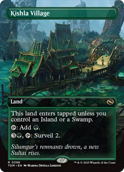 Kishla Village (Borderless) [Tarkir: Dragonstorm] Magic MTG - Image 1