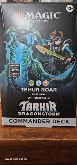 Magic The Gathering Tarkir: Dragonstorm Temur Roar Commander Deck - Image 1