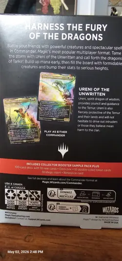 Magic The Gathering Tarkir: Dragonstorm Temur Roar Commander Deck - Image 2