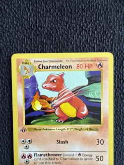 CHARMELEON Pokemon Card - WOTC - 1st Edition - Base Set Shadowless 24/102 MP/HP - Image 3