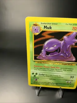 Muk 28/62 NM-LP- Fossil- Non Holo Rare- Vintage Pokemon Trading Card Game- WOTC - Image 5
