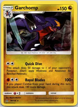 Garchomp 99/156 (Cracked Ice Holo) Rare Deck Exclusives LP - Image 1