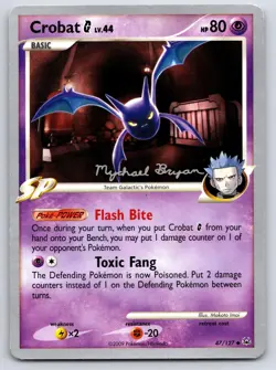 Crobat G 47/127 Mychael Bryan World Championship Decks Pokemon Moderately Played - Image 1