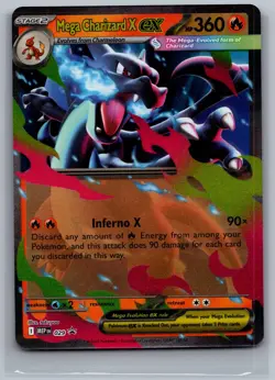 Mega Charizard X ex - 029 029 Holo P ME: Mega Evolution Promo Pokemon NM/M - Image 1