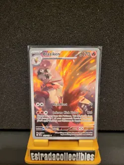 Pokemon Destined Rivals Blaziken IR Illustration Rare 192/182 - Image 1