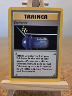Defender Trainer 80/102 Base Set Unlimited Played Pokemon TCG - Image 1