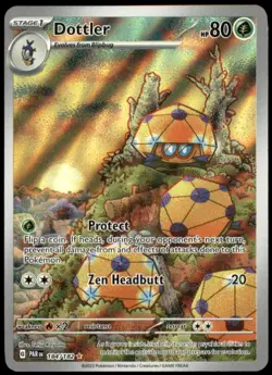 Dottler 184/182 SV04: Paradox Rift Illustration Rare Holofoil NM Pokemon TCG - Image 1