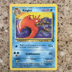 Pokemon Krabby 51/62 Fossil 1999 Basic 50 HP Common Regular - Image 1