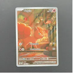 Pokemon TCG Vulpix Me01: Mega Evolution Illustration Rare Holo Basic HP70 138/1… - Image 1