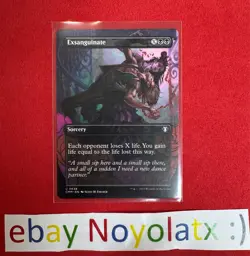 1x NM MTG Exsanguinate (Borderless) - Commander Masters - Image 1