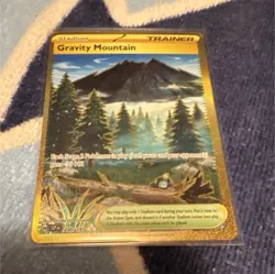 Pokemon Gravity Mountain gold 250/191 SV08 Surging Sparks Secret Rare Holo - Image 1