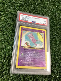 Mew 1/18 2001 Pokemon Southern Islands Promo Holo PSA 7 Near mint 🌀Swirl Error - Image 2