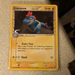 Pokemon Croconaw Dragon Frontiers Delta Species 27/101 70 HP - Image 1