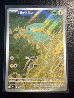 Electrike 196/182 Illustration Rare Pokemon TCG Destined Rivals NM - Image 1