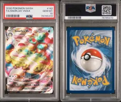Pokemon Snorlax VMAX #142/202 PSA 10 Sword & Shield Base Set English - Image 3