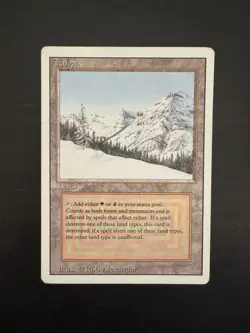 Magic The Gathering Revised Edition Dual Land Taiga - Image 1