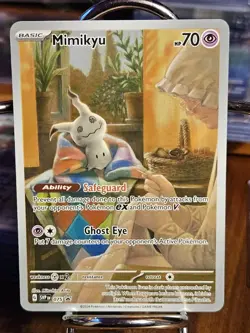 2024 POKEMON TCG Mimikyu 075 Sv: Scarlet & Violet Illustration Rare Promo - Image 4