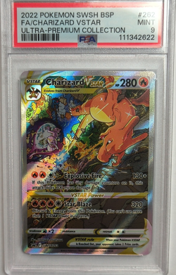 Pokemon TCG Charizard VSTAR SWSH262 Promo Full Art Holo PSA 9 - Image 1
