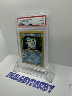 2000 Pokemon Base Set 2 Blastoise Holo #2 PSA 6 - Image 2