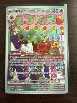 Dipplin 170/167 Sv06 Twilight Masquerade Holo Pokemon TCG Illustration - Image 1