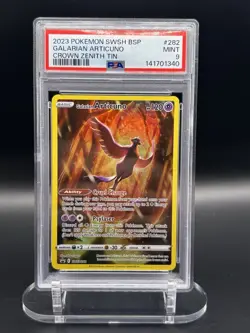Pokemon 2023 Galarian Articuno SWSH282 Black Star Promo Crown Zenith Tins PSA 9 - Image 1