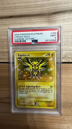 2009 Pokemon Platinum Zapdos - Holo Supreme Victors #150 PSA 9 MINT LOW POP - Image 3