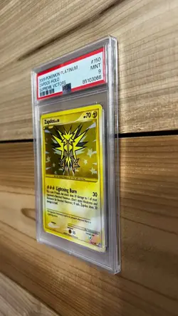 2009 Pokemon Platinum Zapdos - Holo Supreme Victors #150 PSA 9 MINT LOW POP - Image 4