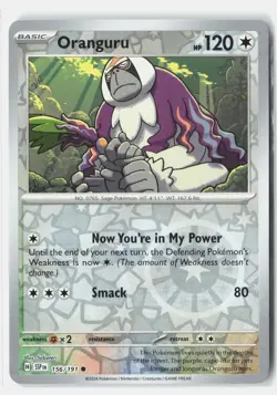 Oranguru 156/191 Common Surging Sparks Pokemon Reverse Holo Near Mint Saboteri - Image 1