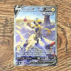 Pokemon Zeraora V Full Art Ultra Rare Chilling Reign 166/198 Rapid Strike Holo - Image 1