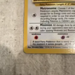 Rare Pokemon TCG Clefable Jungle 17/64 English Unlimited 1999 70 HP - Image 5