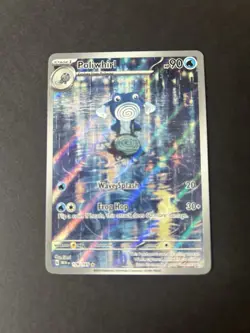 Pokemon TCG Poliwhirl Illustration Rare Full Art Holo 90 HP 176/165 SV151 EN - Image 1