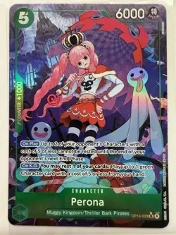 Perona (Alt Art) OP14-033 SR The Azure Sea's Seven ONE PIECE TCG English NM/M - Image 1