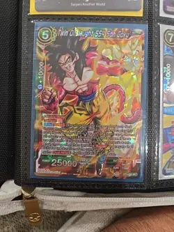 Twin Onslaught SS4 Son Goku BT5-055 SR Foil Dragon Ball Super Card Game NM - Image 1