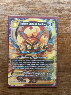 Cookie Run TCG Golden Cheese Cookie ULTRA RARE Card BS8-027 ENG - Image 1